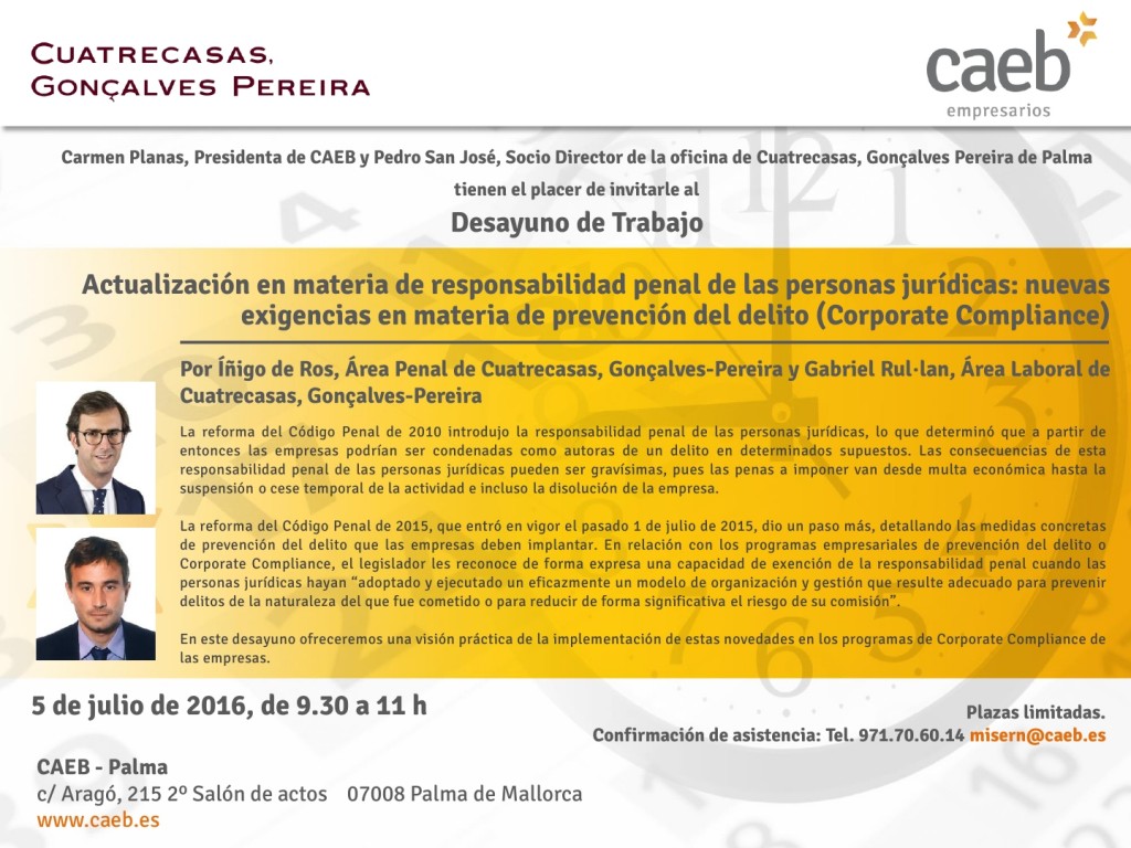 20160705 COMPLIANCE-DESAYUNO TRABAJO